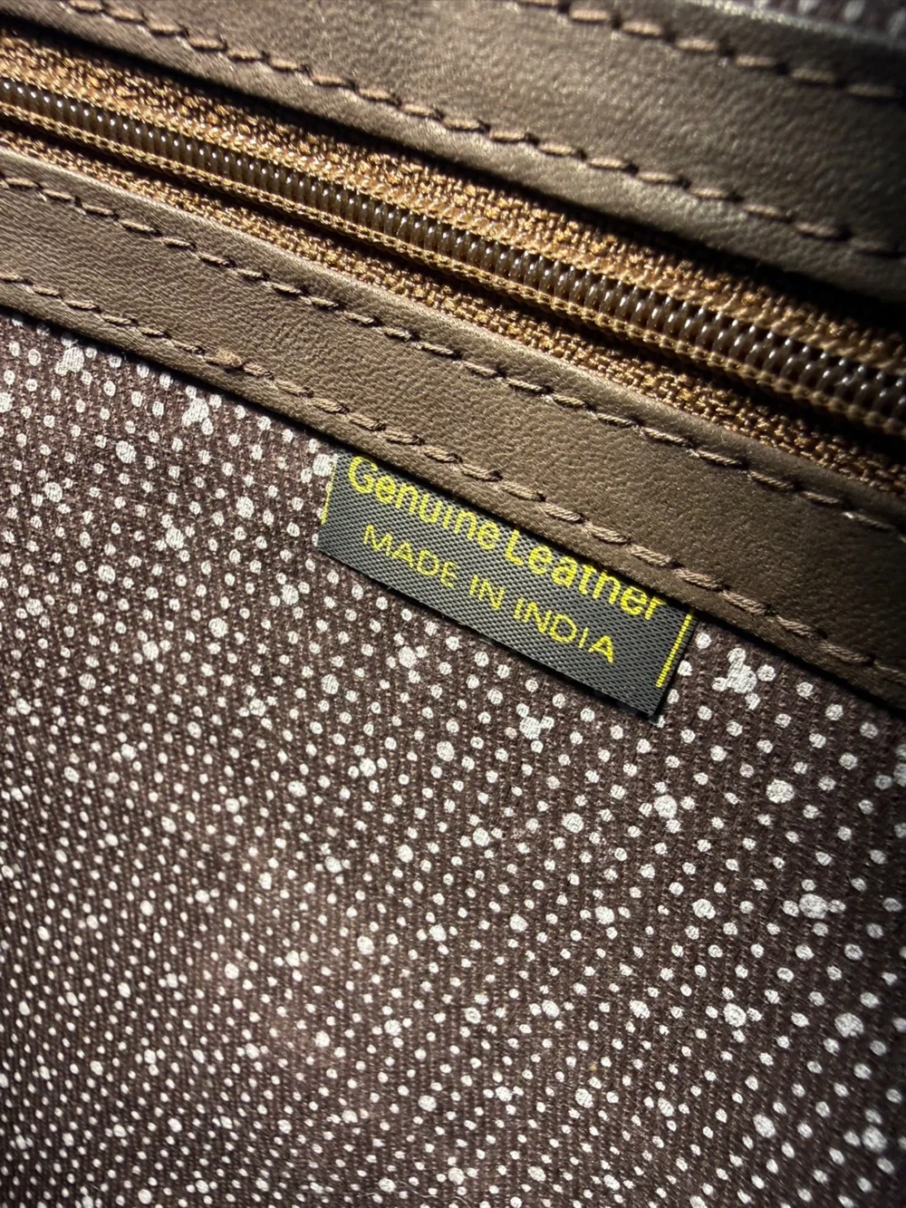 Kenneth Cole Brown Leather Messenger Bag - Casual Crossbody